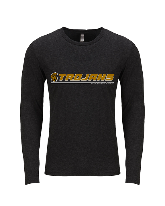 Topeka HS Football Lines - Tri-Blend Long Sleeve