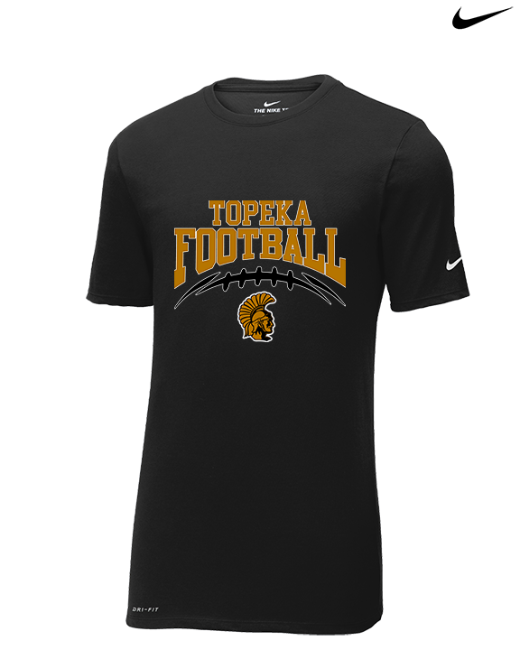 Topeka HS Football School Football - Mens Nike Cotton Poly Tee