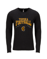 Topeka HS Football School Football - Tri-Blend Long Sleeve