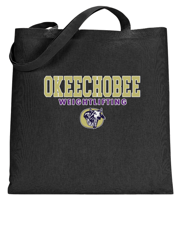 Okeechobee HS Weightlifting Block - Tote Bag