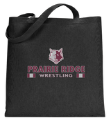 Prairie Ridge HS Wrestling Stacked - Tote Bag