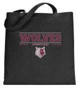 Prairie Ridge HS Wrestling Border - Tote Bag