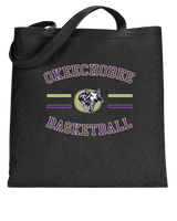Okeechobee HS Girls Basketball Curve - Tote Bag