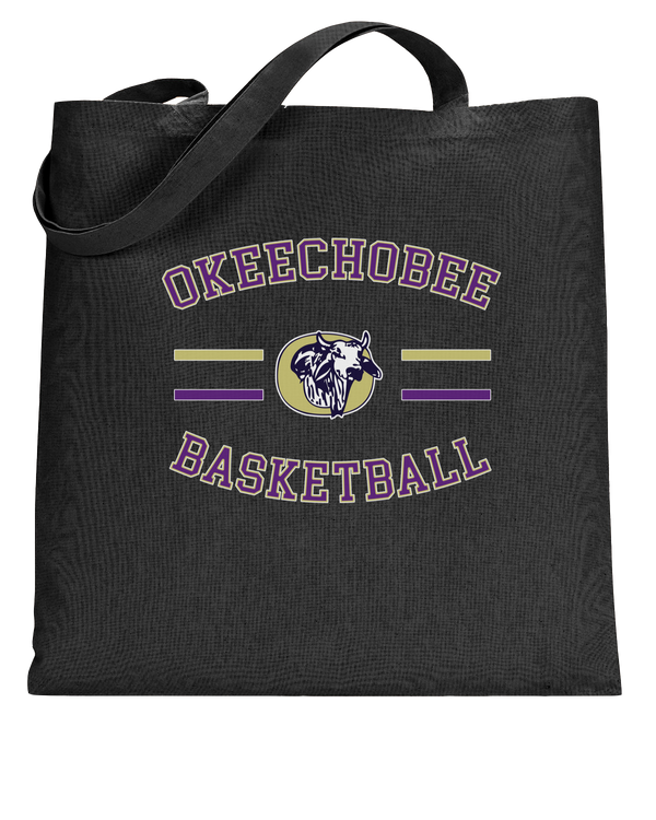 Okeechobee HS Girls Basketball Curve - Tote Bag