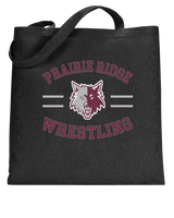 Prairie Ridge HS Wrestling Curve - Tote Bag