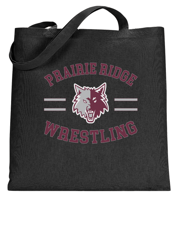 Prairie Ridge HS Wrestling Curve - Tote Bag