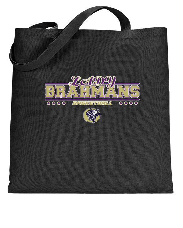 Okeechobee HS Girls Basketball Border - Tote Bag