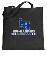 La Habra HS Basketball Stacked - Tote Bag