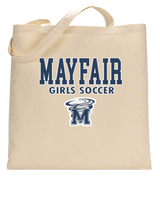 Mayfair HS Girls Soccer Block - Tote Bag