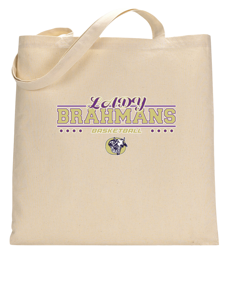 Okeechobee HS Girls Basketball Border - Tote Bag