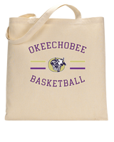 Okeechobee HS Girls Basketball Curve - Tote Bag