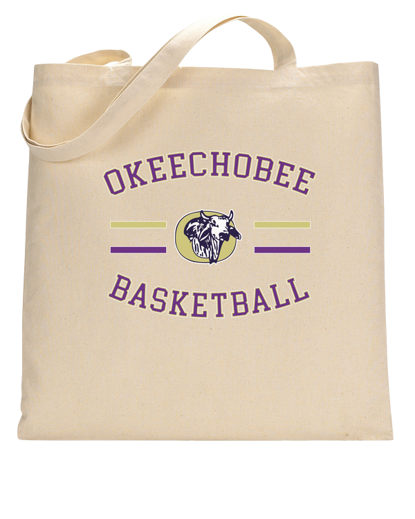 Okeechobee HS Girls Basketball Curve - Tote Bag