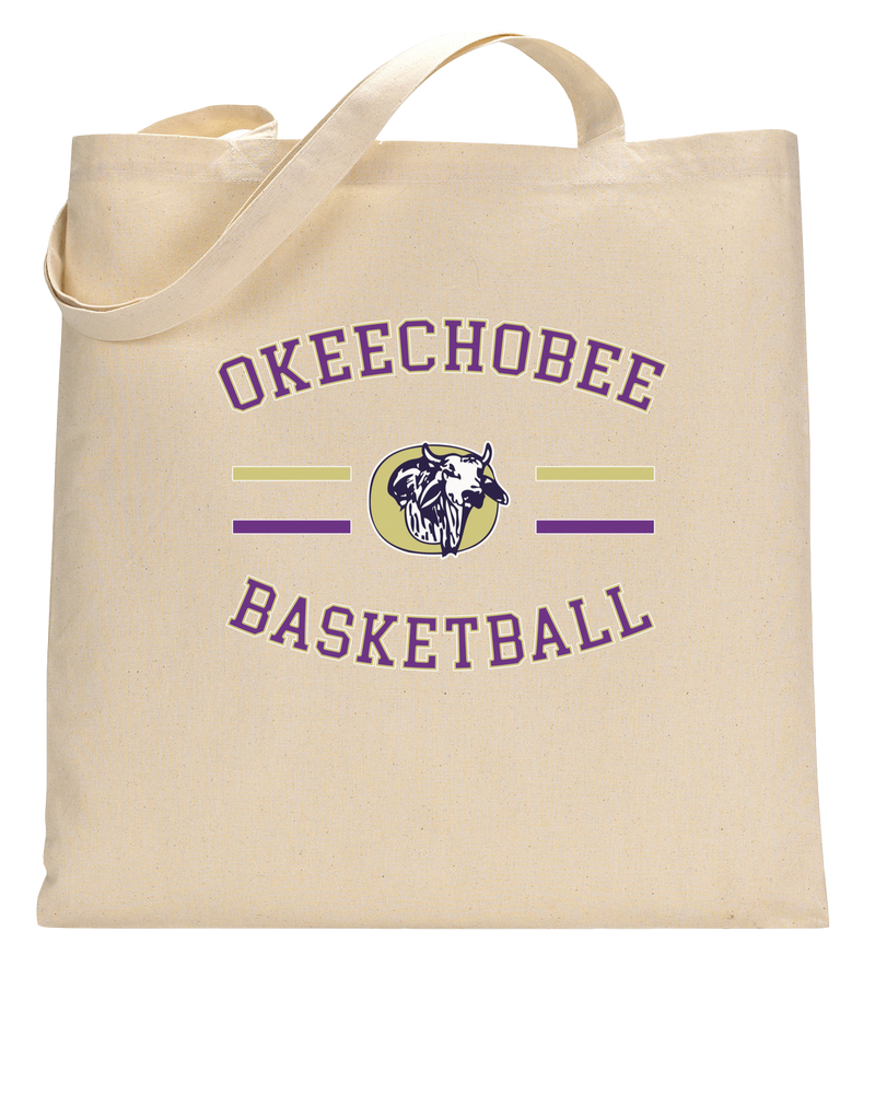 Okeechobee HS Girls Basketball Curve - Tote Bag