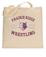 Prairie Ridge HS Wrestling Curve - Tote Bag
