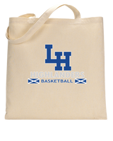 La Habra HS Basketball Stacked - Tote Bag