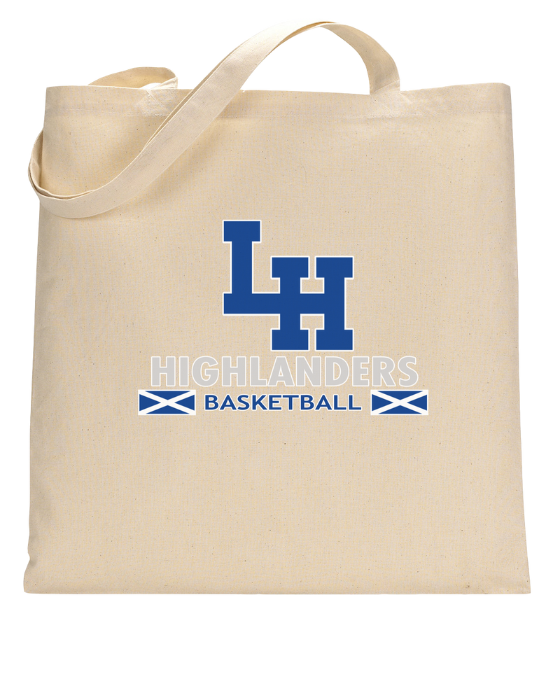 La Habra HS Basketball Stacked - Tote Bag
