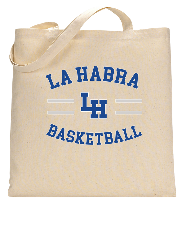 La Habra HS Basketball Curve - Tote Bag