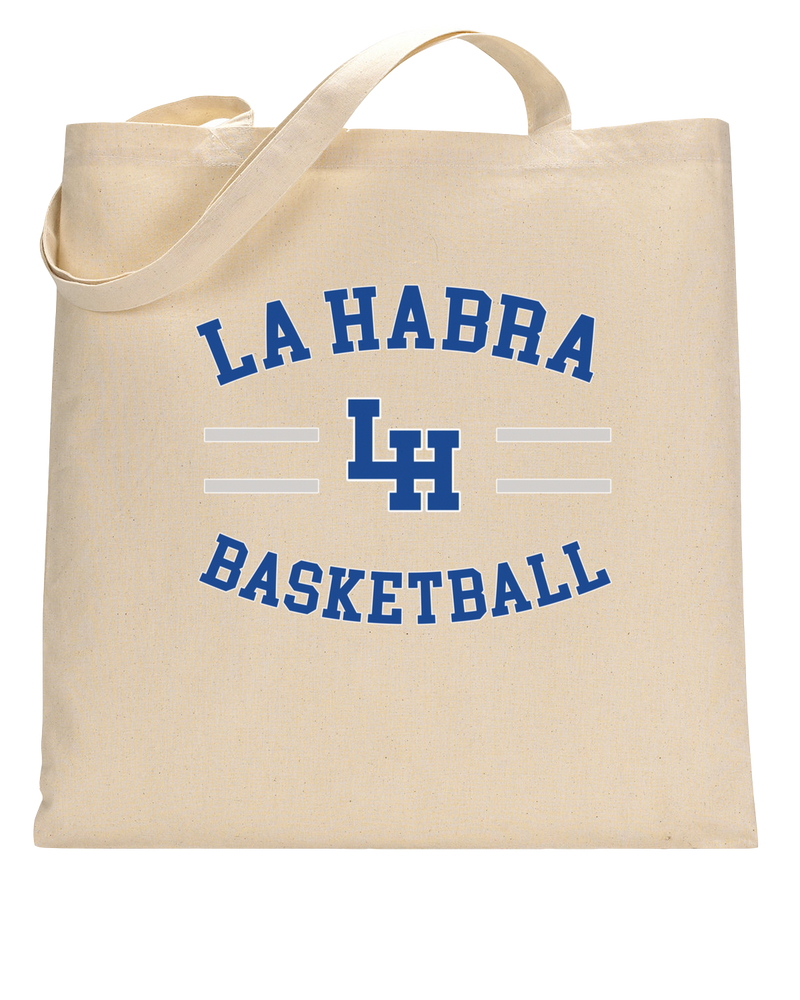 La Habra HS Basketball Curve - Tote Bag
