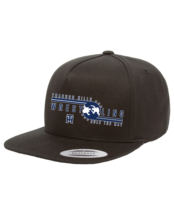 Trabuco Hills HS TH Rule The Mat - Adult 5-Panel Cotton Twill Snapback Cap