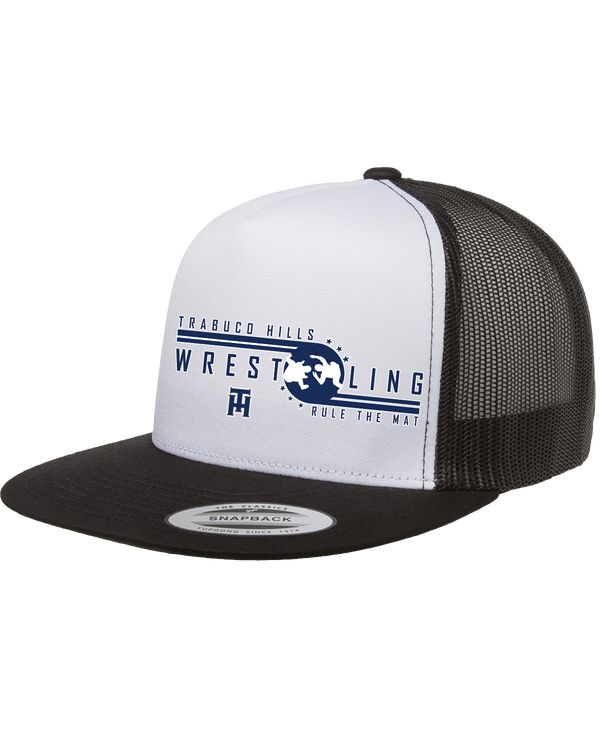 Trabuco Hills HS TH Rule The Mat - Adult Classic Trucker with White Front Panel Cap