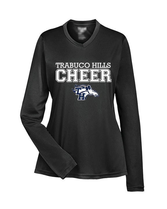 Trabuco Hills HS Cheer Logo - Womens Performance Longsleeve