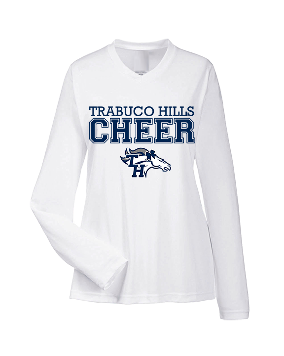Trabuco Hills HS Cheer Logo - Womens Performance Longsleeve