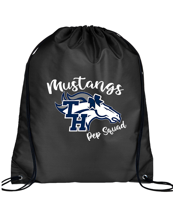 Trabuco Hills HS Cheer Pep Squad Logo - Drawstring Bag