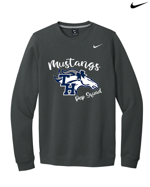 Trabuco Hills HS Cheer Pep Squad Logo - Mens Nike Crewneck