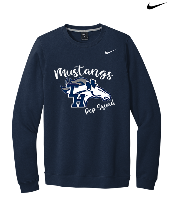 Trabuco Hills HS Cheer Pep Squad Logo - Mens Nike Crewneck