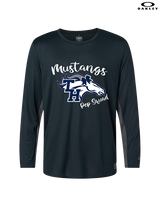 Trabuco Hills HS Cheer Pep Squad Logo - Mens Oakley Longsleeve