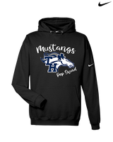 Trabuco Hills HS Cheer Pep Squad Logo - Nike Club Fleece Hoodie