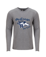 Trabuco Hills HS Cheer Pep Squad Logo - Tri-Blend Long Sleeve
