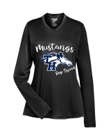 Trabuco Hills HS Cheer Pep Squad Logo - Womens Performance Longsleeve