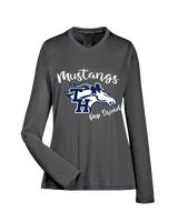 Trabuco Hills HS Cheer Pep Squad Logo - Womens Performance Longsleeve