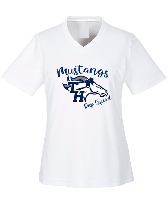 Trabuco Hills HS Cheer Pep Squad Logo - Womens Performance Shirt
