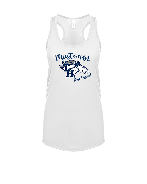 Trabuco Hills HS Cheer Pep Squad Logo - Womens Tank Top