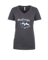Trabuco Hills HS Cheer Pep Squad Logo - Womens Vneck