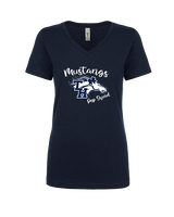 Trabuco Hills HS Cheer Pep Squad Logo - Womens Vneck