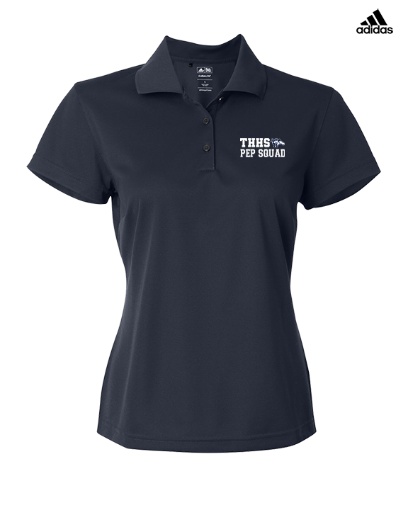 Trabuco Hills HS Cheer Pep Squad Logo 2 - Adidas Womens Polo