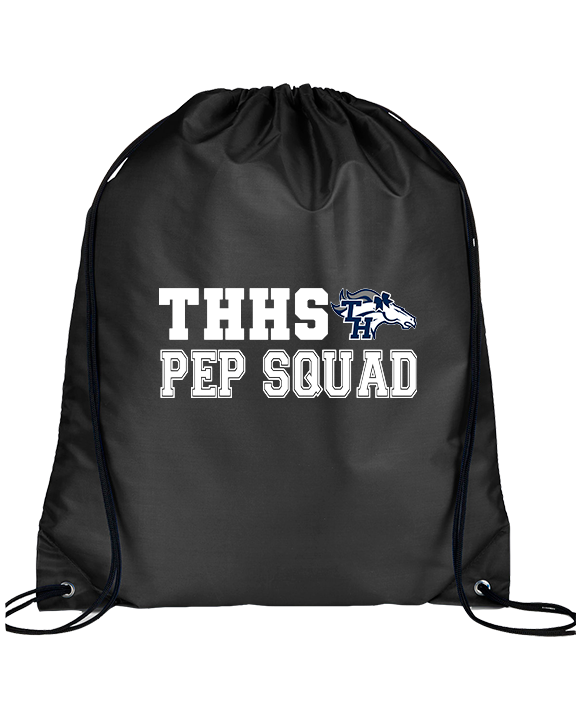 Trabuco Hills HS Cheer Pep Squad Logo 2 - Drawstring Bag