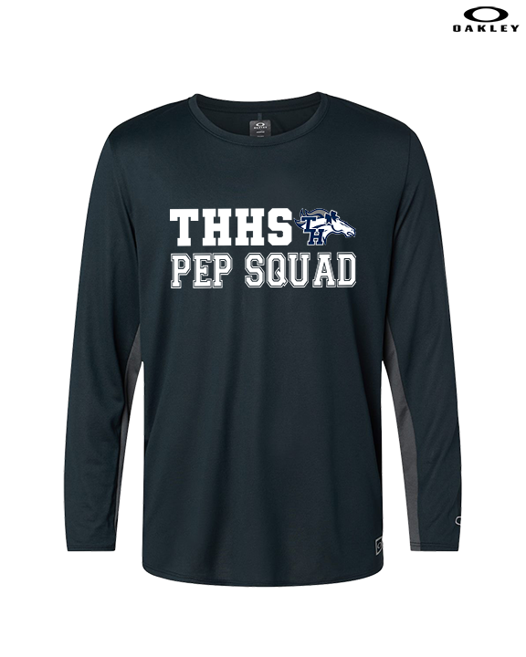 Trabuco Hills HS Cheer Pep Squad Logo 2 - Mens Oakley Longsleeve