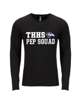 Trabuco Hills HS Cheer Pep Squad Logo 2 - Tri-Blend Long Sleeve