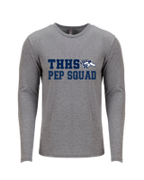 Trabuco Hills HS Cheer Pep Squad Logo 2 - Tri-Blend Long Sleeve