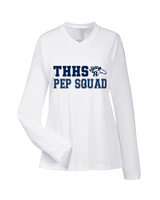 Trabuco Hills HS Cheer Pep Squad Logo 2 - Womens Performance Longsleeve