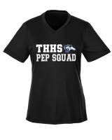Trabuco Hills HS Cheer Pep Squad Logo 2 - Womens Performance Shirt