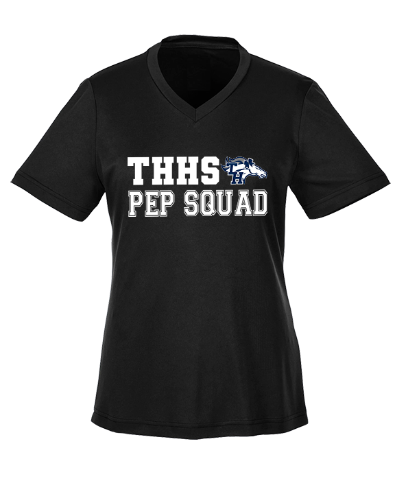 Trabuco Hills HS Cheer Pep Squad Logo 2 - Womens Performance Shirt