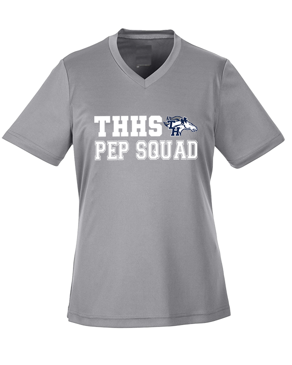 Trabuco Hills HS Cheer Pep Squad Logo 2 - Womens Performance Shirt