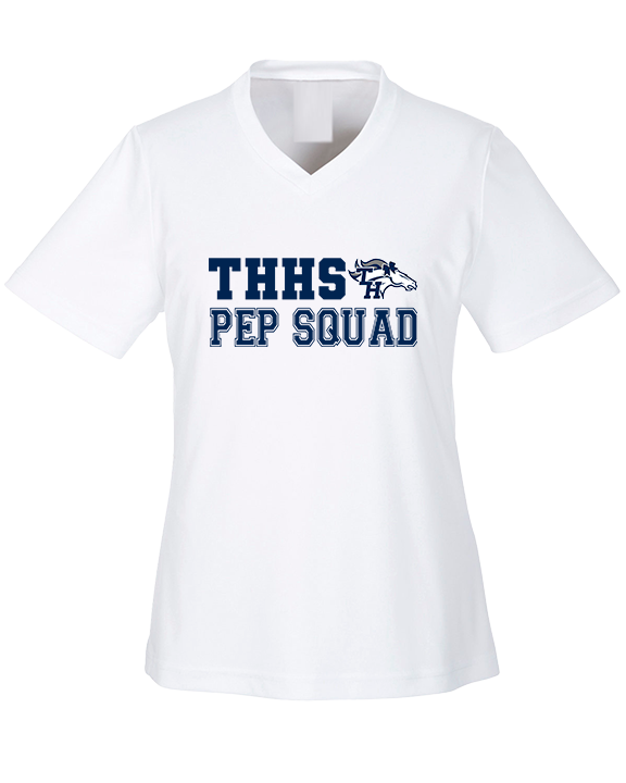 Trabuco Hills HS Cheer Pep Squad Logo 2 - Womens Performance Shirt
