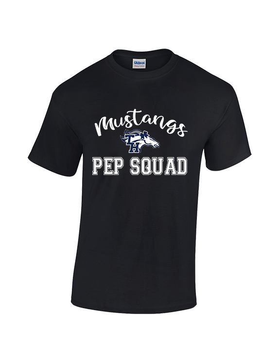 Trabuco Hills HS Cheer Pep Squad Logo 3 - Cotton T-Shirt