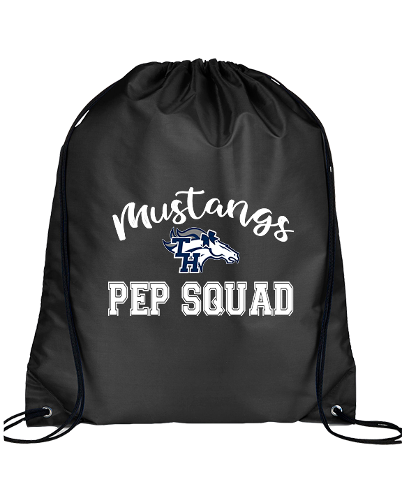 Trabuco Hills HS Cheer Pep Squad Logo 3 - Drawstring Bag